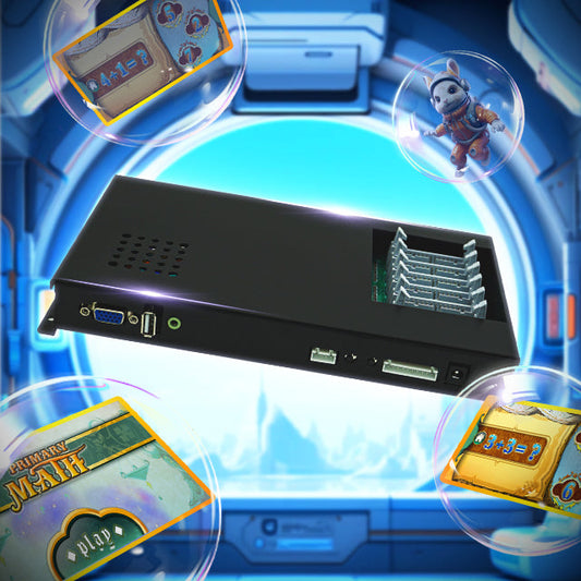 Video Game Console with 6-Player Kit Multiple Game Types for Home Entertainment